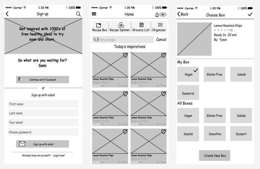 Wireframes